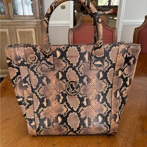 Valentino Snake Print Tote Bag